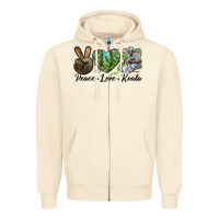 Peace Love Koala Zipper Hoodie | Teevron