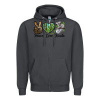Smoke peace love koala Zipper Hoodie - LillyAllenDesigns