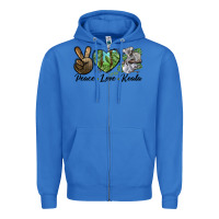 True Royal peace love koala Zipper Hoodie - LillyAllenDesigns