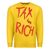Lemon tax the rich shirt (on back)political t shirts for women men t shirt Premium Sweatshirt - minhPixels