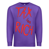 Purple tax the rich shirt (on back)political t shirts for women men t shirt Premium Sweatshirt - minhPixels