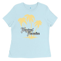 Baby Blue Tropical Paradise Ladies Tee - Bettercallsaul