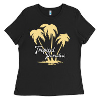 Black Tropical Paradise Ladies Tee - Bettercallsaul