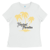 White Tropical Paradise Ladies Tee - Bettercallsaul
