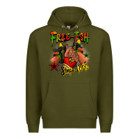 Army Green Free-ish since 1865 Juneteenth black girl sneakers Premium Hoodie - RanaPortraitStore