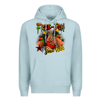 Blue Mist Free-ish since 1865 Juneteenth black girl sneakers Premium Hoodie - RanaPortraitStore