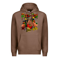 Chestnut Free-ish since 1865 Juneteenth black girl sneakers Premium Hoodie - RanaPortraitStore