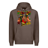 Coffee Free-ish since 1865 Juneteenth black girl sneakers Premium Hoodie - RanaPortraitStore
