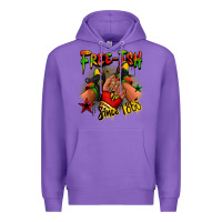 Purple Free-ish since 1865 Juneteenth black girl sneakers Premium Hoodie - RanaPortraitStore