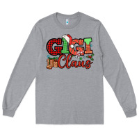 Heather Grey Gigi claus christmas mother's day Long Sleeve Tee - HowdyJamesFarm