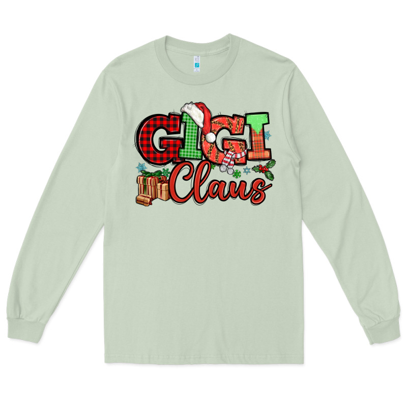 Gigi Claus Christmas Mother's Day Long Sleeve Tee by HowdyJamesFarm | Teevron