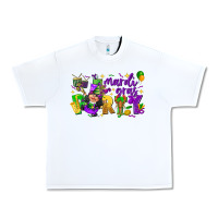 White mardi gras party Urban Heavy Tee - CowGirlArtShop