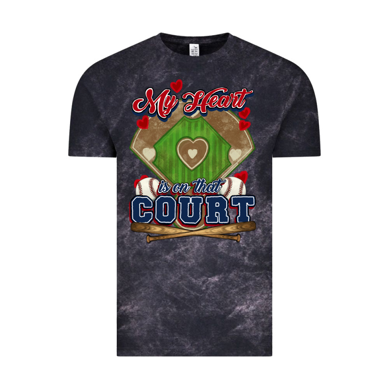 My Heart Is On That Court Baseball Vintage Tee by HowdyJamesFarm | Teevron