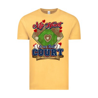 Vintage Mustard My heart is on that court Baseball Vintage Tee - HowdyJamesFarm