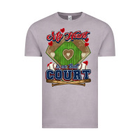 Vintage Zinc My heart is on that court Baseball Vintage Tee - HowdyJamesFarm