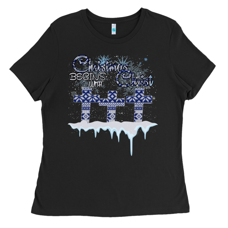Christmas Christ Begins With Ladies Tee by Bettercallsaul | Teevron