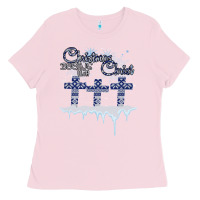 Bubblegum Pink Christmas Christ Begins With Ladies Tee - Bettercallsaul
