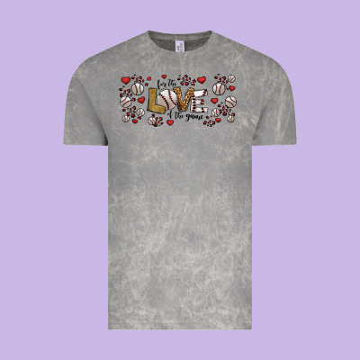 For The Love Of The Game Baseball Vintage Tee Designed By Jasminsmagicworld