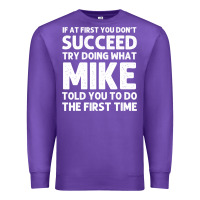 Purple mike gift name personalized birthday funny christmas joke Premium Sweatshirt - minhPixels
