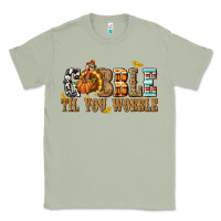 Matcha Gobble Til You Wobble with Turkey Classic Tee - texasbilliewilder