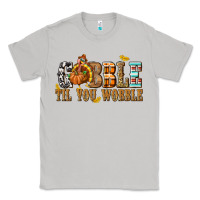 Moon Dust Gobble Til You Wobble with Turkey Classic Tee - texasbilliewilder