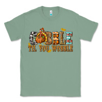 Sage Gobble Til You Wobble with Turkey Classic Tee - texasbilliewilder