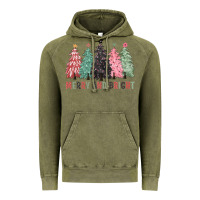Vintage Olive merry and bright Vintage Hoodie - CowGirlArtShop