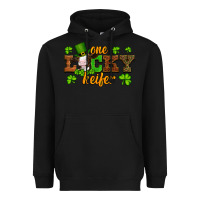 Black st patricks one lucky heifer baby cow Heavyweight Hoodie - Artiststas