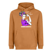 Meerkat Domestic Violence Warrior Unbreakable Awareness Gift Heavyweight Hoodie - minhPixels