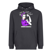Smoke Domestic Violence Warrior Unbreakable Awareness Gift Heavyweight Hoodie - minhPixels