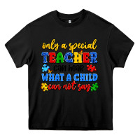 Black only a special teacher can hear what a child can n Heavy Core Tee - Artiststas