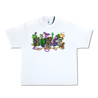 White nurse mardi gras Urban Heavy Tee - CowGirlArtShop