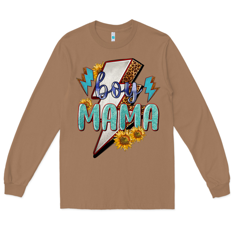 Boy Mama Lightning Bold Mother's Day Long Sleeve Tee by HowdyJamesFarm | Teevron