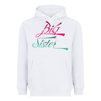White Big Sister love Big Sis Gift ba Heavyweight Hoodie - minhPixels