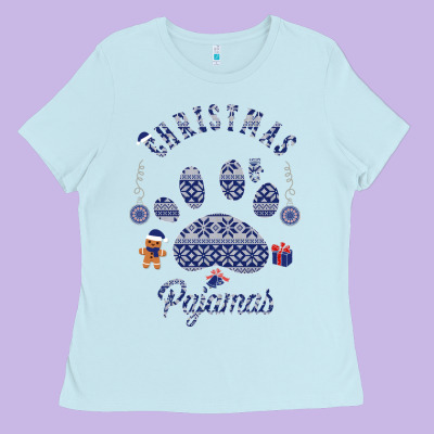 Christmas Pajamas Ladies Tee Designed By Bettercallsaul
