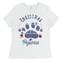 White Christmas Pajamas Ladies Tee - Bettercallsaul