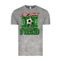 Cloud Rock My heart is on that court Soccer Vintage Tee - HowdyJamesFarm