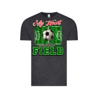 My Heart Is On That Court Soccer Vintage Tee | Teevron