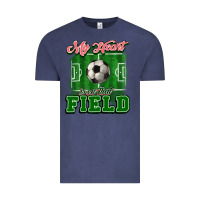Vintage Denim My heart is on that court Soccer Vintage Tee - HowdyJamesFarm