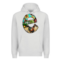 Dove Grey farm life alphabet lowercase letters e Premium Hoodie - BundleAndBundleShop