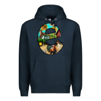 Navy farm life alphabet lowercase letters e Premium Hoodie - BundleAndBundleShop