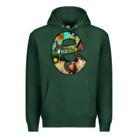 Sports Green farm life alphabet lowercase letters e Premium Hoodie - BundleAndBundleShop