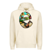Tofu farm life alphabet lowercase letters e Premium Hoodie - BundleAndBundleShop