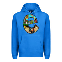 True Royal farm life alphabet lowercase letters e Premium Hoodie - BundleAndBundleShop
