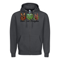 Smoke Peace Love Orangutan Zipper Hoodie - LillyAllenDesigns