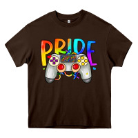 Chocolate Brown pride gaymer Heavy Core Tee - Artiststas