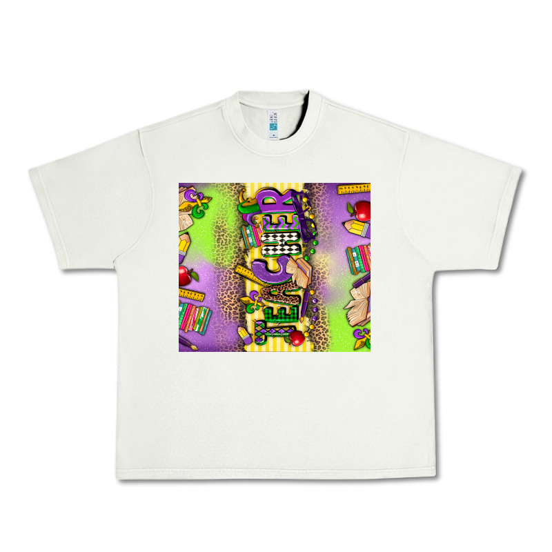 Teacher Mardi Gras Urban Heavy Tee by CowGirlArtShop | Teevron