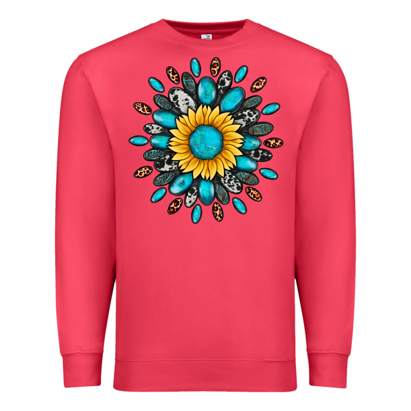 Gemstone Sunflower Premium Sweatshirt by Artiststas | Teevron