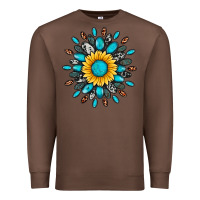 Chestnut gemstone sunflower Premium Sweatshirt - Artiststas
