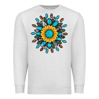 Oatmeal Heather gemstone sunflower Premium Sweatshirt - Artiststas